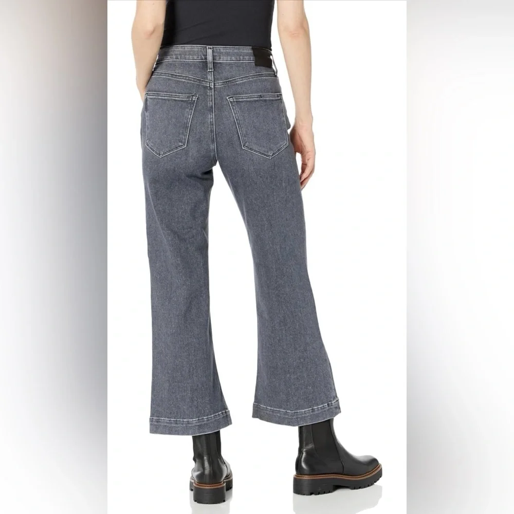 🐣PAIGE amour ankle Jolene pockets ash black size 34 NWT - Picture 3 of 12